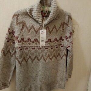 NWT Krimson & Klover Snowbell Sweater Sz S Oat colored longer style